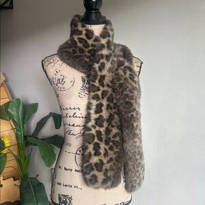 Tasha Polizzi Fuzzy Leopard Wrap